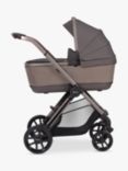 Silver Cross Reef Pushchair, Carrycot & Accessories with Cybex Cloud T i-Size Car Seat and Base T Bundle, Earth/ Black