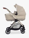 Silver Cross Dune Pushchair, Carrycot, Raincover & Cup Holder Travel Bundle, Stone