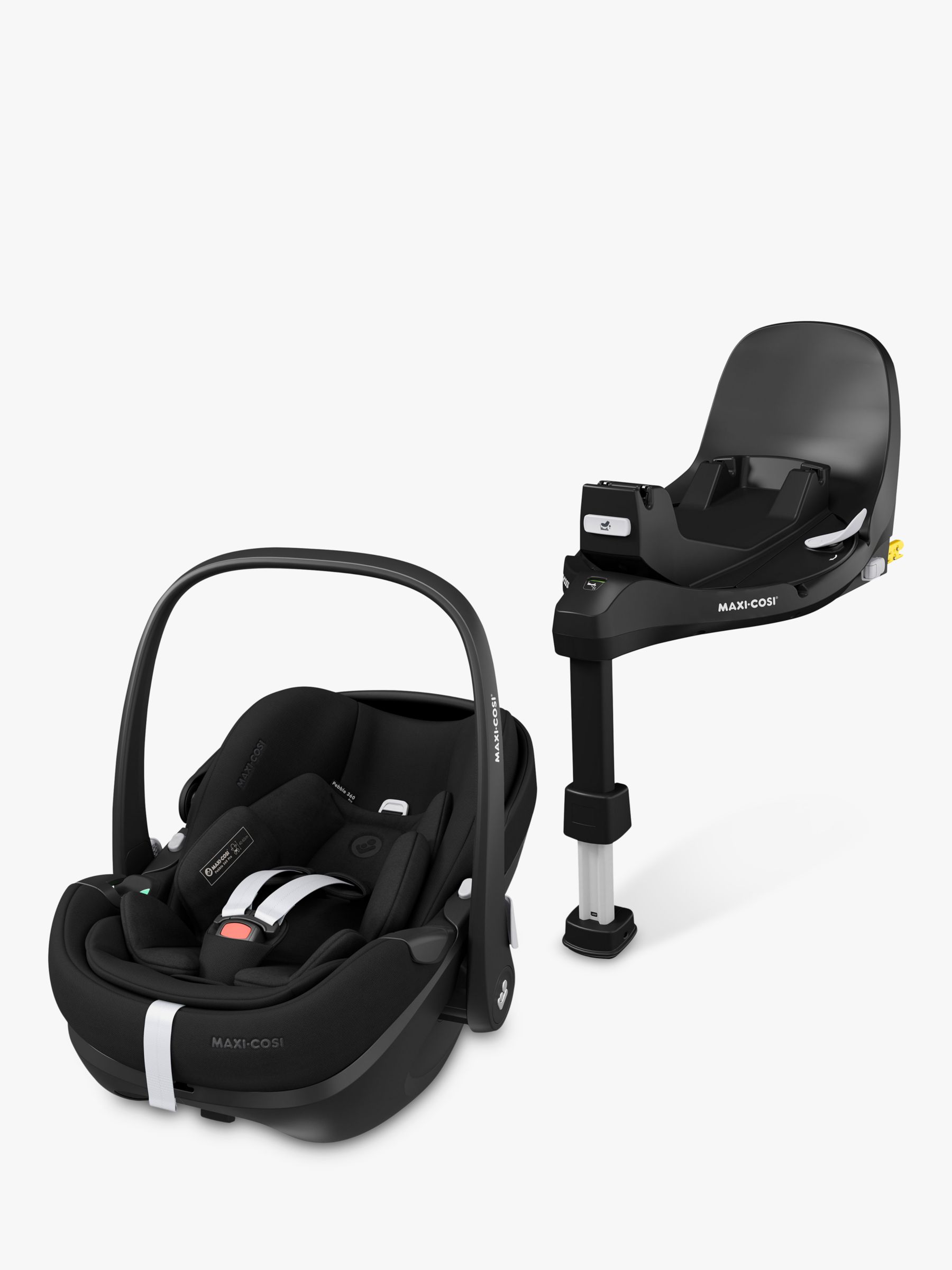 Maxi-Cosi Pebble 360 Pro i-Size Baby Car Seat and FamilyFix 360 Pro ISOFIX  Base, Authentic Black