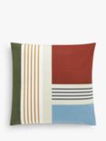 John Lewis Lisbon Stripe Indoor/Outdoor Cushion, Multi