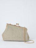 John Lewis Asymmetrical Clutch Bag, Gold