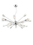 Där Kalyssa 10 Arm Pendant Ceiling Light, Clear