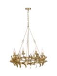 Där Nadria 6 Arm Pendant Ceiling Light, Gold