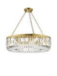 Där Sigourney Crystal Pendant Ceiling Light, Gold