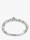 UNOde50 Beaded Tube Bracelet, Silver