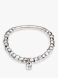 UNOde50 Beaded Tube Bracelet, Silver