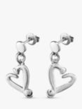 UNOde50 Love Collection Nailed Heart Drop Earrings