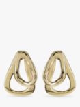 UNOde50 Irregular Drop Earrings, Gold