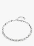 UNOde50 Chain Collar Necklace, Silver