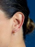 Orelia Star Drop Huggie & Stud Earrings, Pack of 3, Gold