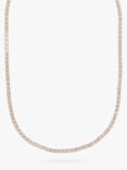 Orelia Cupchain Tennis Necklace, Gold