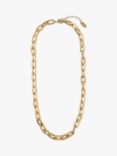 Orelia Chunky Large Link Chain Necklace, Gold