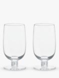 Anton Studio Designs Björn Highball Glasses, Set of 2, 450ml, Clear/White