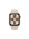 Apple Watch SE (2023) GPS, 40mm, Sport Band, Medium-Large, Starlight