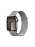 Apple Watch Series 9 GPS + Cellular, 41mm, Stainless Steel Case, Milanese Loop