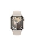 Apple Watch Series 9 GPS + Cellular, 41mm, Aluminium Case, Sport Band, Medium-Large, Starlight