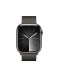 Apple Watch Series 9 GPS + Cellular, 45mm, Stainless Steel Case, Milanese Loop, Graphite