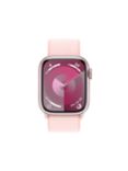 Apple Watch Series 9 GPS, 41mm, Aluminium Case, Sport Loop, One Size, Pink/Light Pink