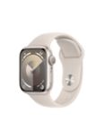 Apple Watch Series 9 GPS, 41mm, Aluminium Case, Sport Band, Medium-Large, Starlight