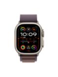 Apple Watch Ultra 2 GPS + Cellular, 49mm Titanium Case with Alpine Loop, Medium, Indigo