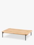 4 Seasons Outdoor Yoga Rectangular Garden Coffee Table, 120cm, FSC-Certified (Teak Wood), Natural/Anthracite