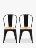Gallery Direct Ponza Garden Dining Chair, Black/Natural