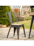Gallery Direct Ponza Garden Dining Chair, Set of 2, Black/Natural