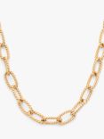 Leah Alexandra Gigi Chain Link Necklace, Gold