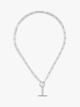 Nina B Paperclip Link Necklace, Silver