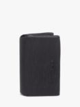 TUMI Leather Card Case, Black Embossed