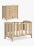 Boori Alice Cotbed and 3 Drawer Chest, Almond