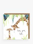 Louise Mulgrew Designs Giraffes Love You Dad Father's Day Card