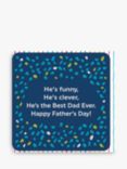 Brainbox Candy Fathers Day Best Dad Ever Father's Day Card