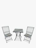 Suntime Alexandria Mosaic 2-Seater Garden Bistro Table & Chairs Set, Black/Multi