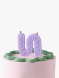 Ginger Ray Pastel Wave Happy Birthday Candle