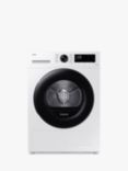 Samsung DV80CGC0B0AE Freestanding Tumble Dryer, AI Energy, 8kg Load, White