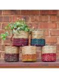 Wildlife World Fairtrade Artisan Plant Baskets, Set of 2