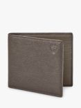 Aspinal of London 8 Card Billfold Pebble Leather Billfold Wallet, Charcoal