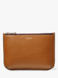 Aspinal of London Medium Ella Smooth Leather Pouch, Tan
