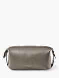 Aspinal of London Leather Mount Street Wash Bag, Charcoal