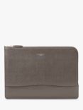Aspinal of London City Pebble Leather Laptop Folio, Charcoal
