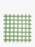 John Lewis Green Check Paper Napkins, Pack of 20