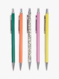 Caroline Gardner Colour Block/Hearts Pens, Set of 5, Multi