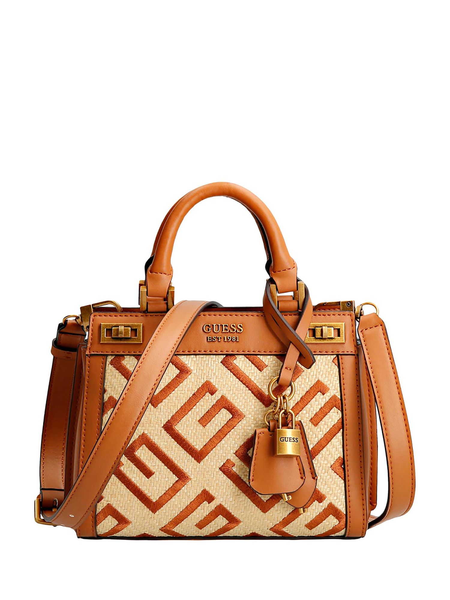 Guess Katey Mini Satchel in Brown