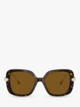 Swarovski SK6011 Women's Polarised Pillow Sunglasses, Tortoiseshell/Havana