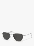 Swarovski SK7007 Women's Irregular Sunglasses, Silver/Grey