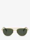 Swarovski SK7007 Women's Irregular Sunglasses, Gold/Green