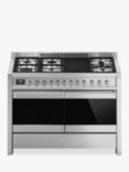 Smeg Classic A4-81 120cm Dual Fuel Range Cooker, Stainless Steel