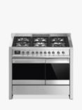 Smeg Classic A2PY-81 100cm Dual Fuel Range Cooker, Stainless Steel