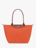 Longchamp Le Pliage Original Large Shoulder Bag, Orange